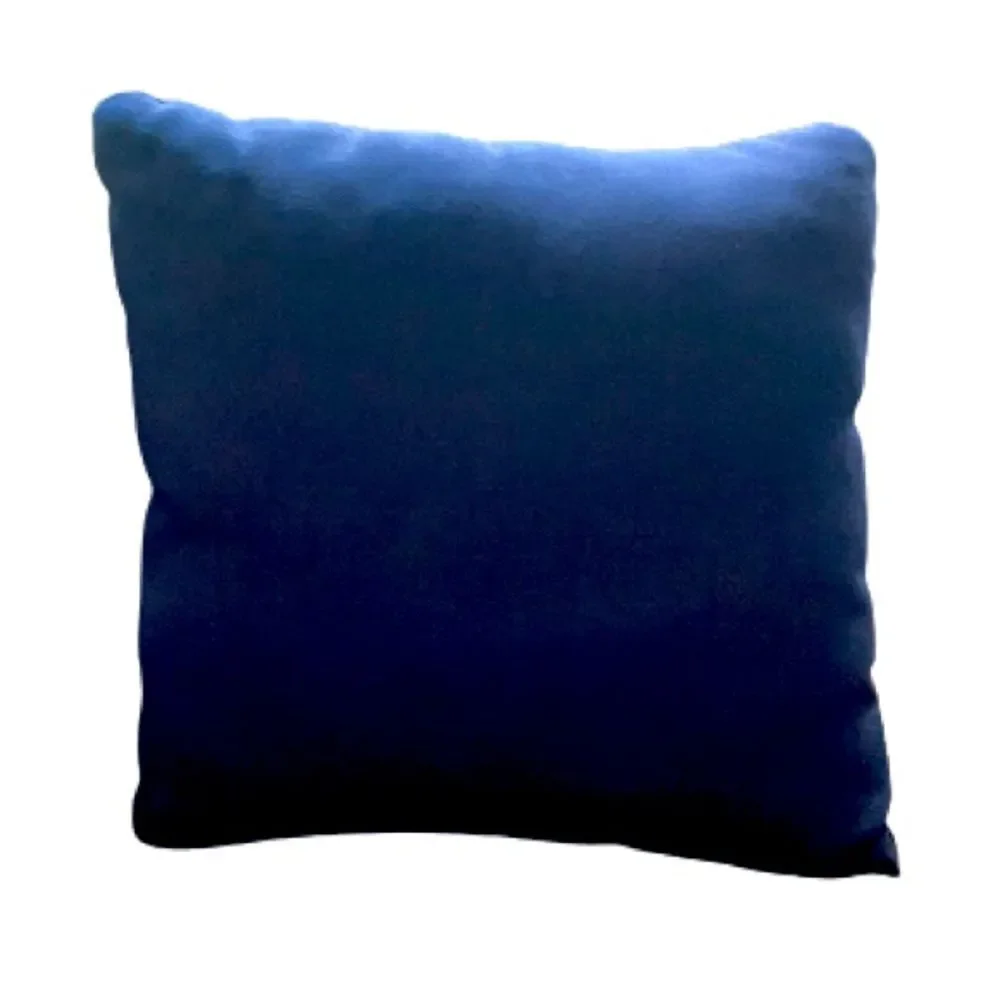 Navy Blue Outdoor Indoor Canvas Throw Pillow  - 16” Square